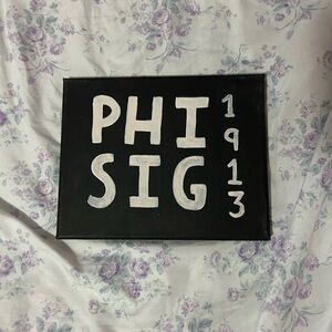 Phi Sigma Sigma Sorority Phi Sig 1913 Canvas Painting